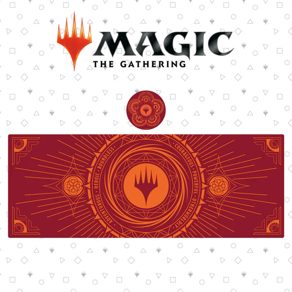 Magic the Gathering XL Schreibtisch-Unterlage / Playmat & Untersetzer Set