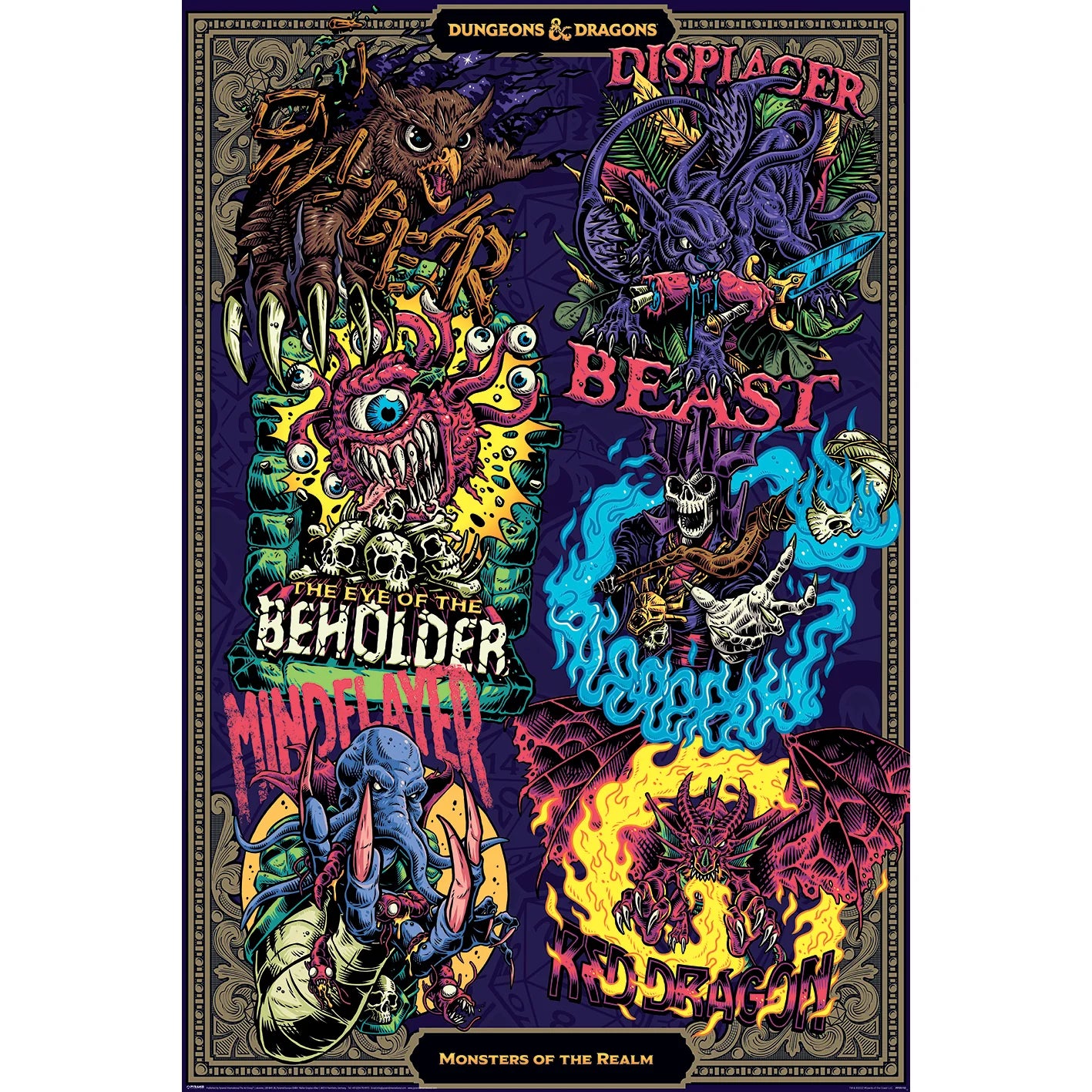 the realm of monsters D&D Poster: Monsters of the Realm (Maxi Poster)