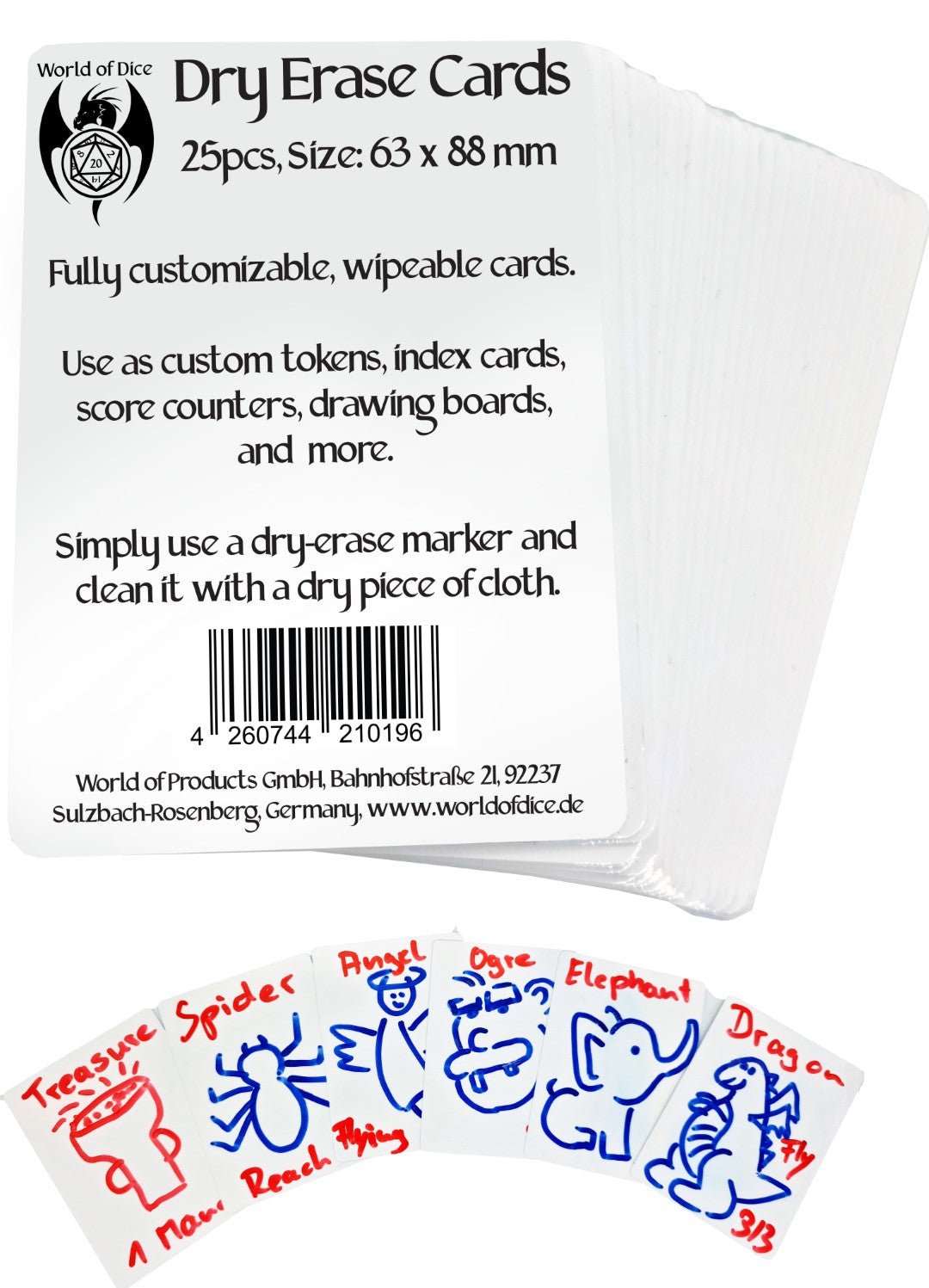 Dry Erase Blank Tokens Dry Erase Blank Tokens