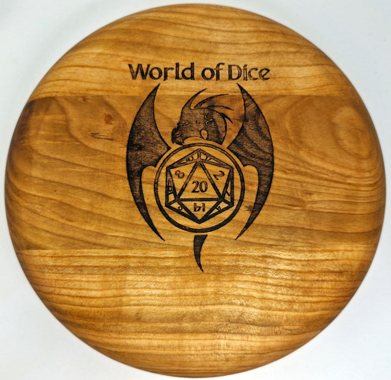 Dice tray Yggdrasil from wood