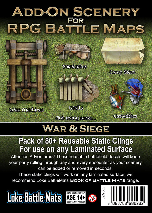 Battle Maps Sticker-Pack War & Siege