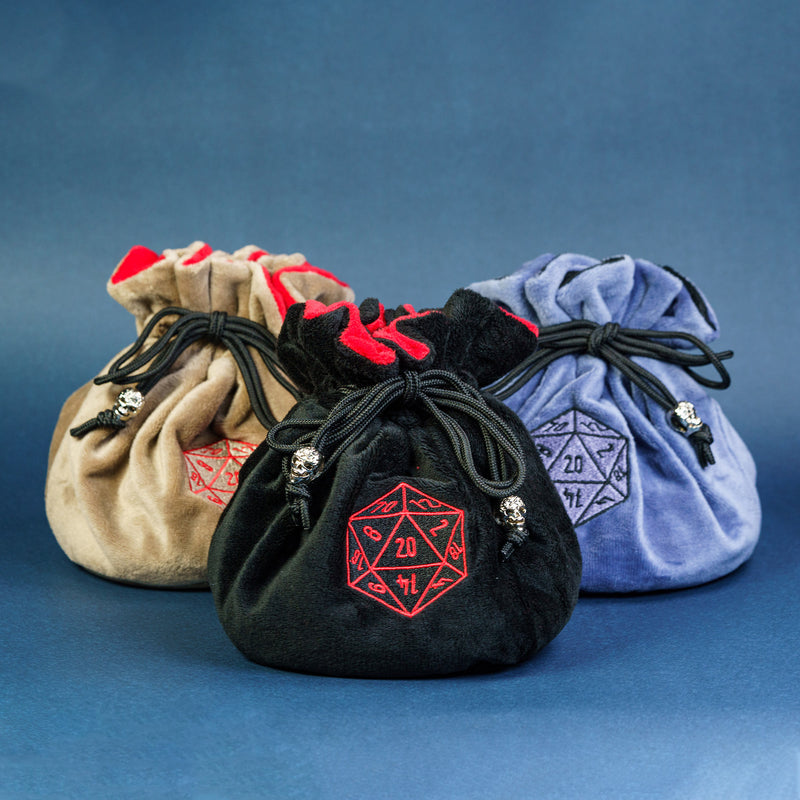 Fluffy dice bag with compartments