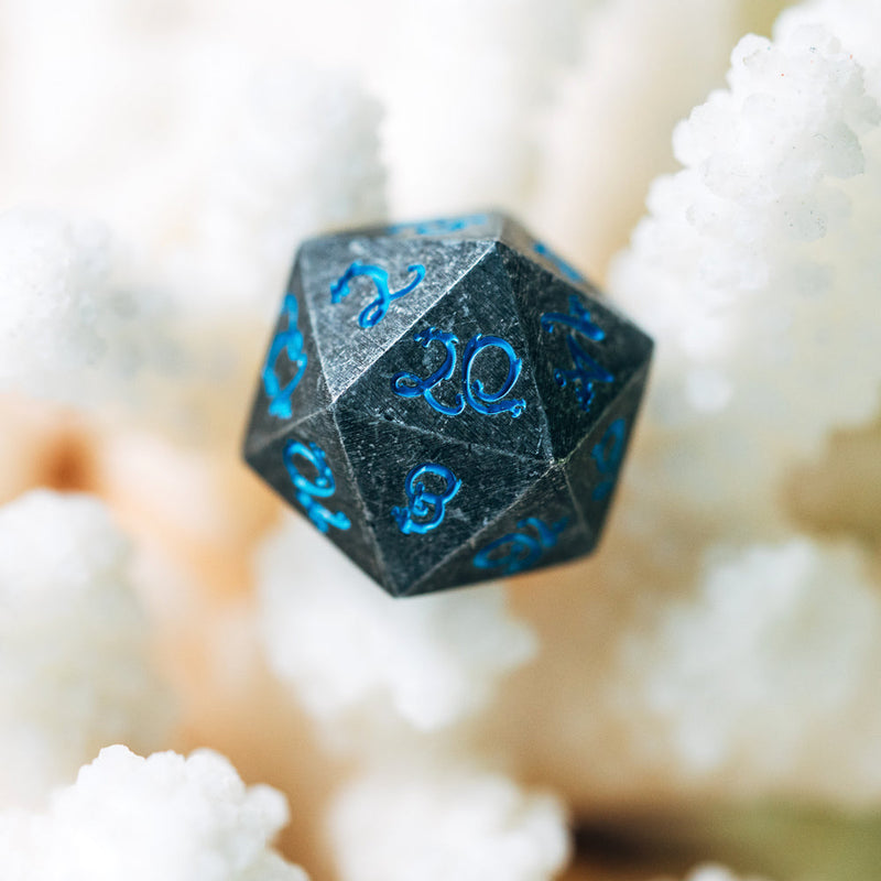 Dragon cube stone look blue