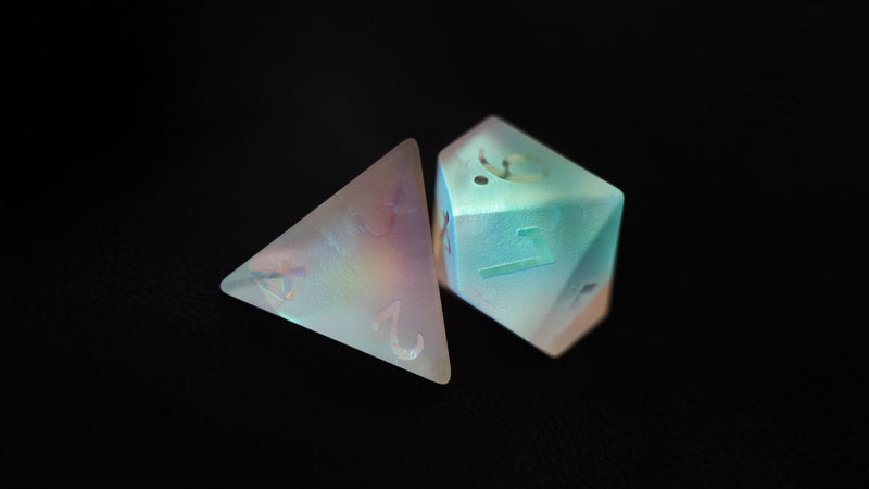 Glass cube Frosted Lightning Prism