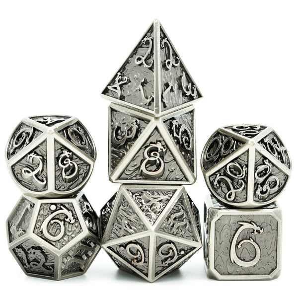 Dragon cube silver look