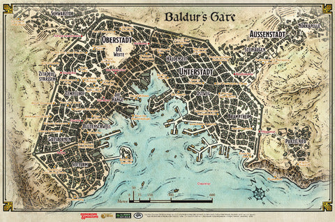 D&D - Baldurs Gate Karte - DE