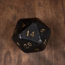 Handgeschmiedeter Chonky D20 Stahlwürfel 50mm