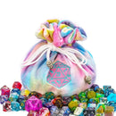 XXL-Würfelbeutel mit 7-Fächern aus Plüsch