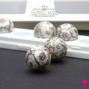 Orbidice Royal Nox – White & Gold Edition (Sphere Dice Set) 