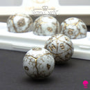 Orbidice Royal Nox – White & Gold Edition (Sphere Dice Set) 