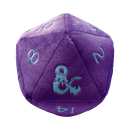 D20 XXL plush cube Phandelver campaign (purple/sky blue)
