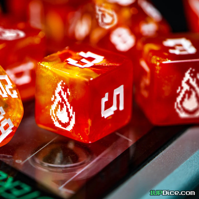 1UP-Dice: Fireball Set