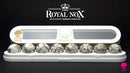 Orbidice Royal Nox – White & Gold Edition (Sphere Dice Set) 