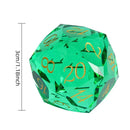 Dragon Gem - XL 30mm Glass D20 (Diamondcut) 