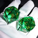 Dragon Gem - XL 30mm Glass D20 (Diamondcut) 