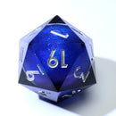 Dice of Dragonkind - Blue XXL Liquidcore D20 (50 mm) 