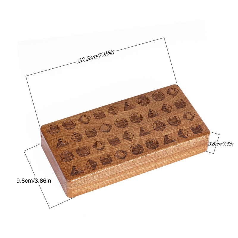 Deluxe wooden dice box