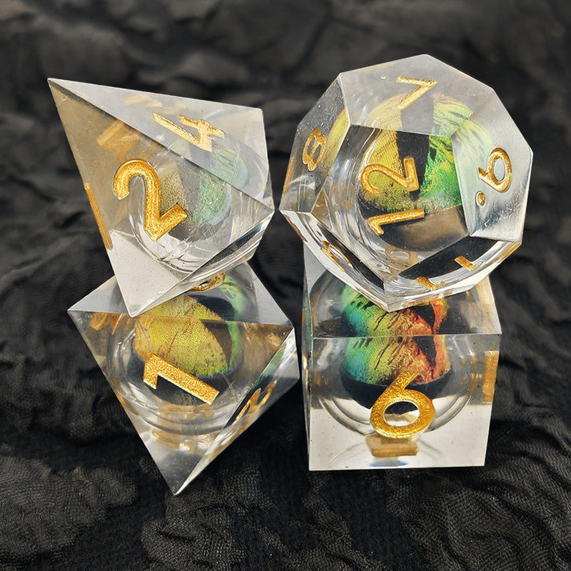 Rainbow Crystal Dragon Eye Flüssigwürfel Set