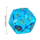 Dragon Gem - XL 30mm Glass D20 (Diamondcut) 