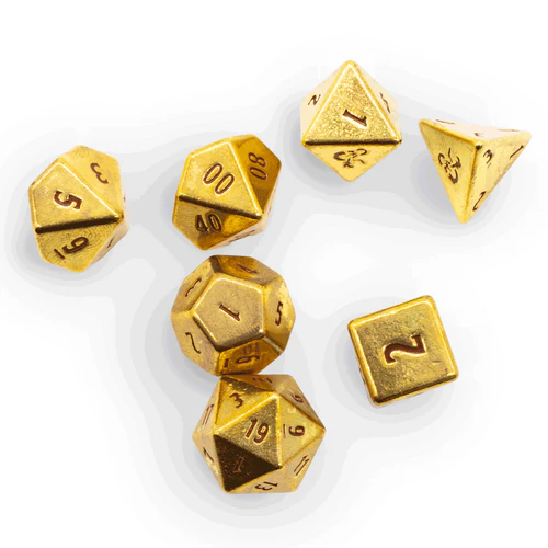 D&D Anniversary Heavy Metal Dice Set