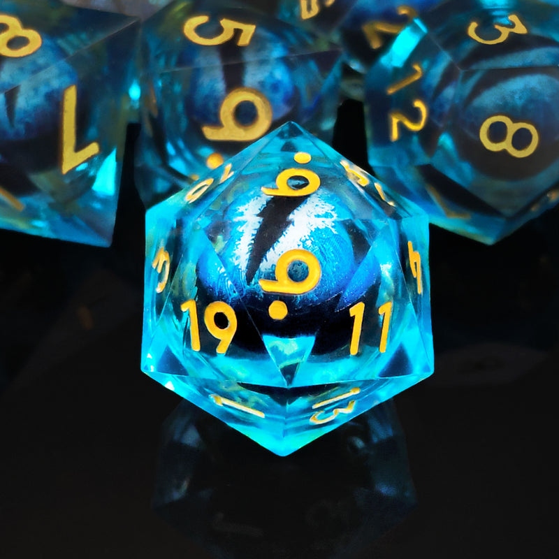 Sapphire Dragon Eye liquid cube set