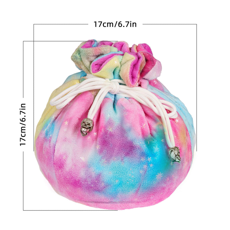 Fluffy dice bag with compartments