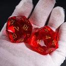 Dragon Gem - XL 30mm Glass D20 (Diamondcut) 