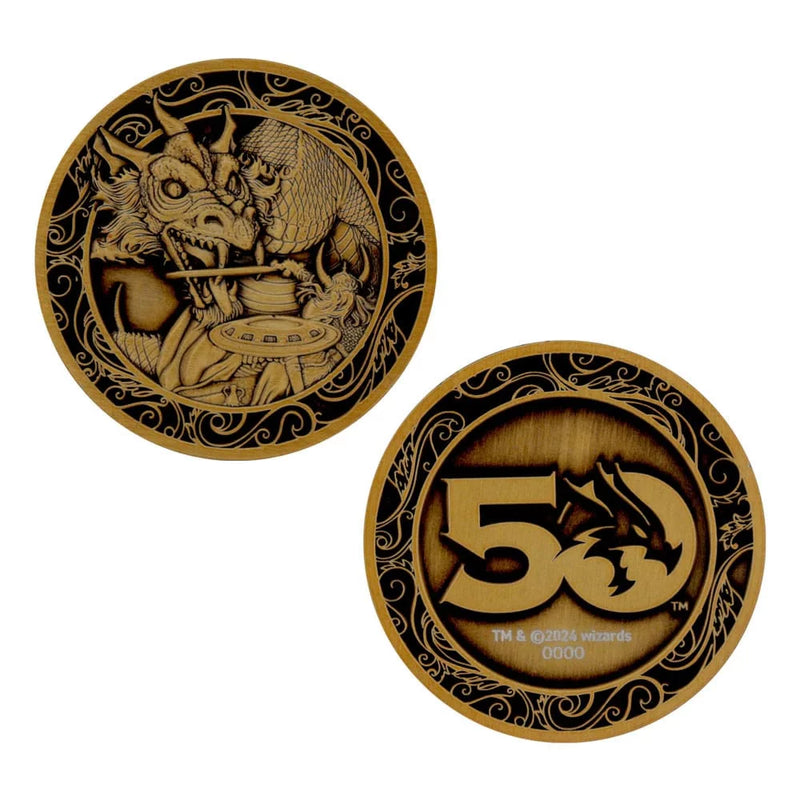 D&D - Sammlermünze 50th Anniversary Antique Gold Coin