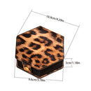 Hexagon-Etui - Leopard Print