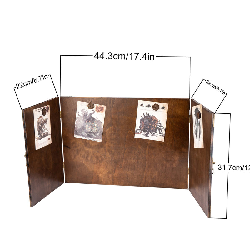 Holz-Spielleiterschirm "Dragon's Gaze"