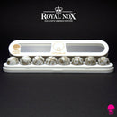 Orbidice Royal Nox – White & Gold Edition (Sphere Dice Set) 