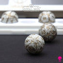 Orbidice Royal Nox – White & Gold Edition (Sphere Dice Set) 