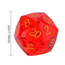 Dragon Gem - XL 30mm Glass D20 (Diamondcut) 