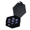 Glass cube Frosted Lightning Lilac Rainbow