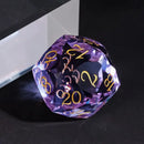 Dragon Gem - XL 30mm Glass D20 (Diamondcut) 
