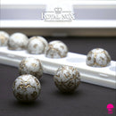 Orbidice Royal Nox – White & Gold Edition (Sphere Dice Set) 