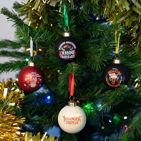 Stranger Things – Weihnachtskugel Set (4 Stück)