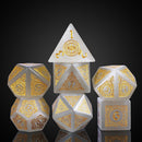 Cat eye white ornament