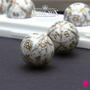 Orbidice Royal Nox – White & Gold Edition (Sphere Dice Set) 