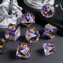Amethyst Dragon Eye Flüssigwürfel Set