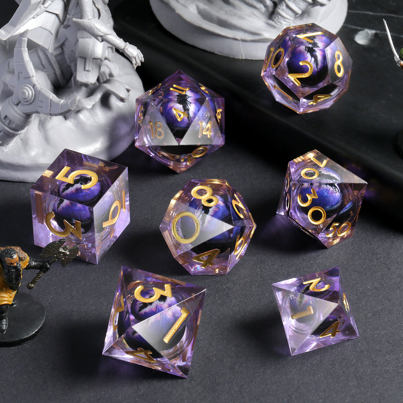 Amethyst Dragon Eye liquid cube set