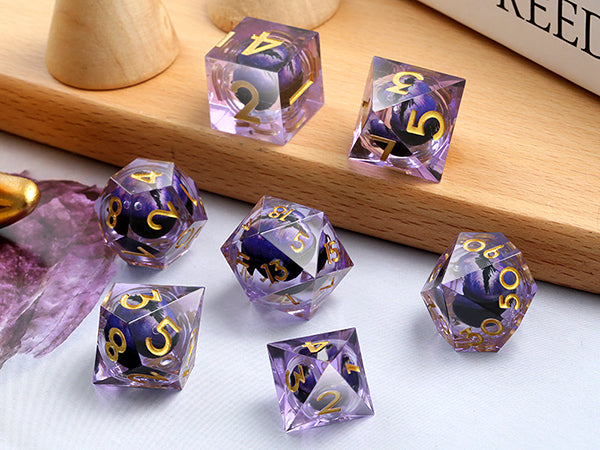 Amethyst Dragon Eye liquid cube set