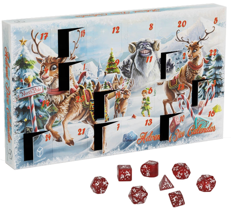 Dice-Advent calendar from the previous year