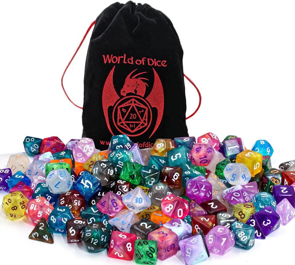 Mystery Bag of Holding with 10x7 Dice