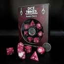 Different class cube sets (7 Dice, 1 coin)