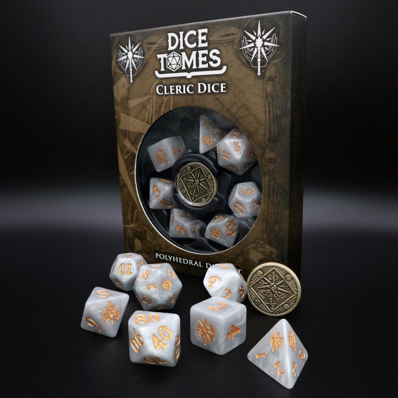 Various class dice sets (7 pieces, 1 coin)