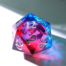Dice of Dragonkind – Red & Blue XL Liquidcore D20 (33 mm) 