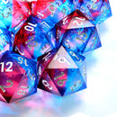 Dice of Dragonkind – Red & Blue XL Liquidcore D20 (33 mm) 