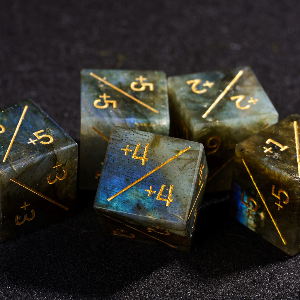 Labx Dice Labradorite D6 Counter-Dice