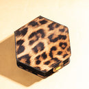 Hexagon-Etui - Leopard Print